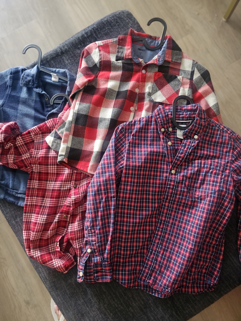 Carter's Red and Blue Plaid Button-Down Shirts Pack